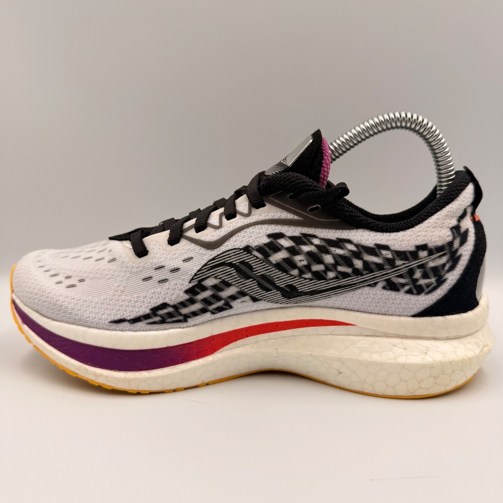 Saucony Endorphin Speed 2 Women Size 7 Running Shoes S10688-40 White Black - Picture 2 of 8
